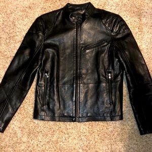 Banana republic leather bomber jacket